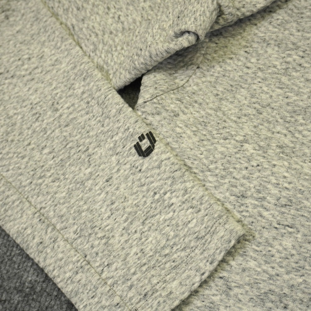 IBKUL Hoodie Popcorn Stitch Mens Large Grey Textured Performance Pullover - Picture 8 of 10
